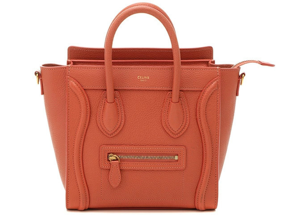 Celine Luggage Shopper Calfskin Lychee I Black